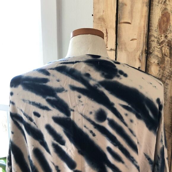 Young Fabulous & Broke Navy/Tan Tie Dye‎ Fleece Relaxed Sweatshirt Size Small - Picture 10 of 16